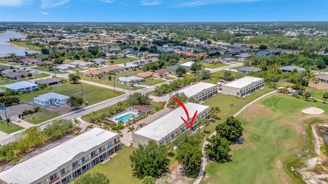1216 Rio De Janeiro Ave Unit 306, Punta Gorda, FL 33983 - aerial overview of property's location with a nearby body of water and a golf course