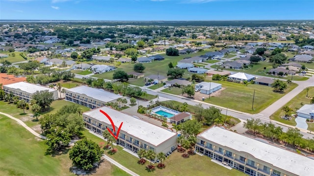 1216 Rio De Janeiro Ave Unit 306, Punta Gorda, FL 33983 - bird's eye view of a pool area
