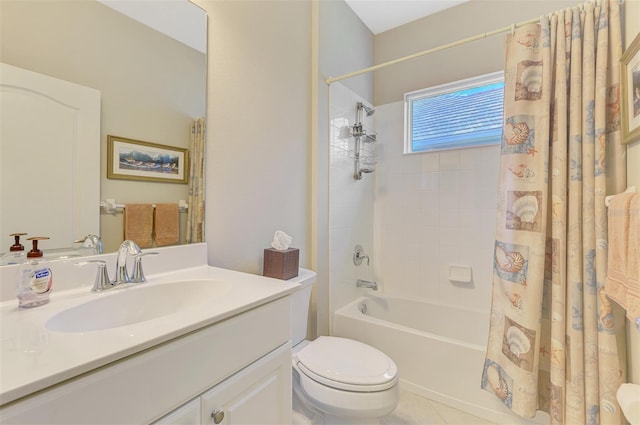 12229 Stuart Dr, Venice, FL 34293 - full bathroom featuring toilet, shower / bath combo, and vanity
