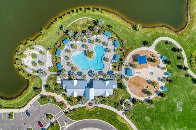 8940 Royal River Cir, Parrish, FL 34219 - aerial view of property and surrounding area with a pool