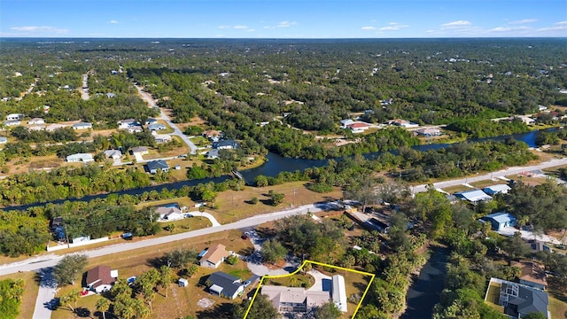31 Twig Ct, Port Charlotte, FL 33954 - aerial perspective of suburban area featuring a large body of water