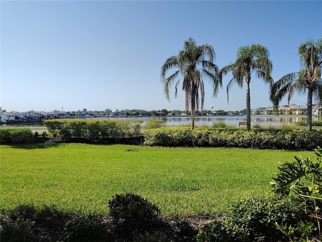1241 Riverscape St Unit B, Bradenton, FL 34208 - view of grassy yard featuring a water view