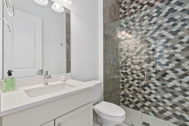 8982 Baroque Ter, Sarasota, FL 34240 - full bathroom featuring toilet, vanity, and a shower stall