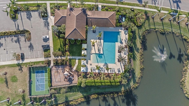 8982 Baroque Ter, Sarasota, FL 34240 - bird's eye view of a nearby body of water and a pool