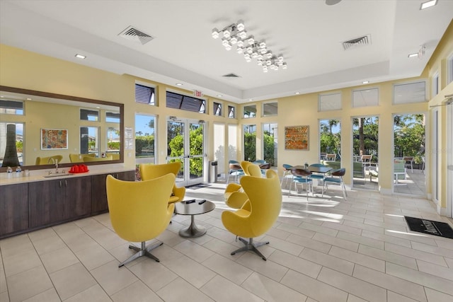 8982 Baroque Ter, Sarasota, FL 34240 - community lobby with recessed lighting and a towering ceiling