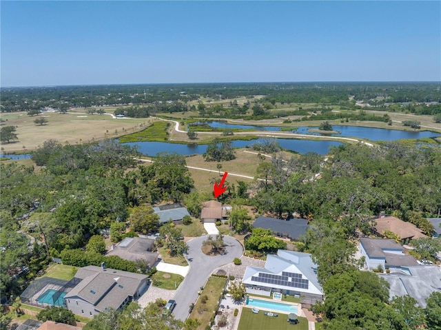 435 Whispering Oaks Ct, Sarasota, FL 34232 - view of property location featuring a nearby body of water, a pool area, and nearby suburban area