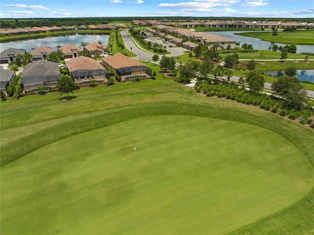 17118 Vardon Ter Unit 404, Bradenton, FL 34211 - aerial perspective of suburban area with a nearby body of water and a local golf course