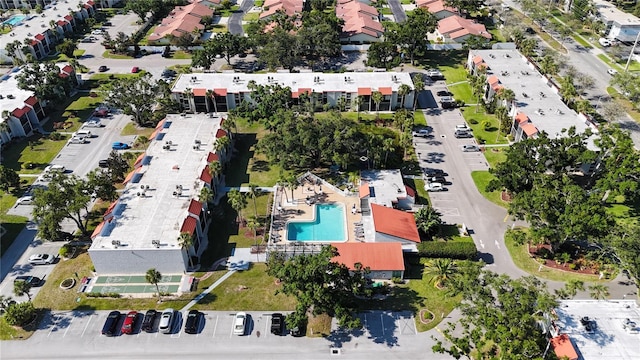 3253 Beneva Rd Unit 103, Sarasota, FL 34232 - aerial overview of property's location featuring a pool
