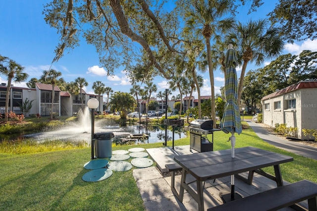 3253 Beneva Rd Unit 103, Sarasota, FL 34232 - view of community with a water view, a yard, and a residential view