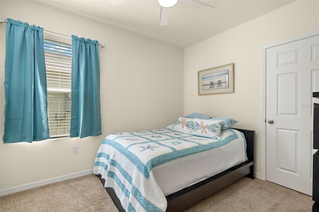 5358 Shell Mound Cir, Punta Gorda, FL 33982 - carpeted bedroom featuring baseboards and ceiling fan