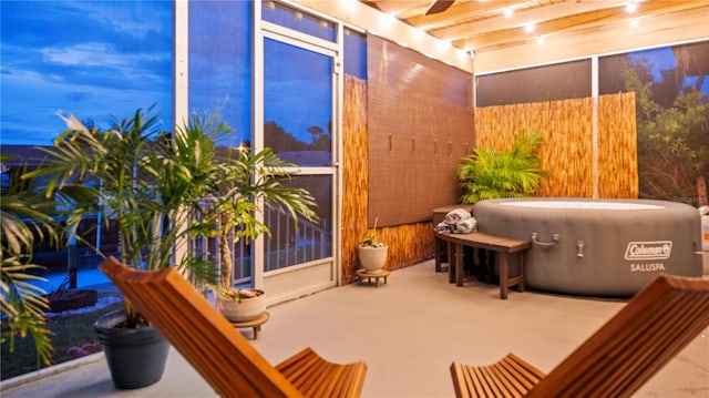 3203 Riverside Dr Unit B, Punta Gorda, FL 33950 - view of patio / terrace with a jacuzzi