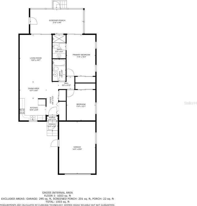 3203 Riverside Dr Unit B, Punta Gorda, FL 33950 - room layout