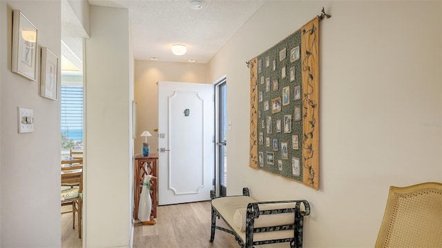 8897 Midnight Pass Rd Unit 407, Sarasota, FL 34242 - hallway with light wood-type flooring
