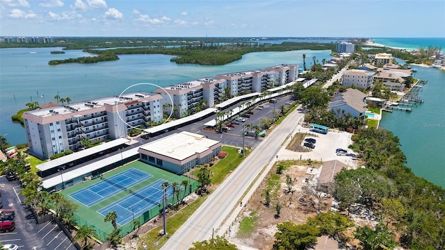 8897 Midnight Pass Rd Unit 407, Sarasota, FL 34242 - aerial view of apartment complex and a nearby body of water