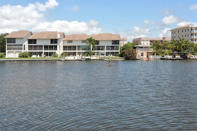 8897 Midnight Pass Rd Unit 407, Sarasota, FL 34242 - water view with nearby suburban area