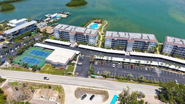 8897 Midnight Pass Rd Unit 407, Sarasota, FL 34242 - drone / aerial view of a large body of water