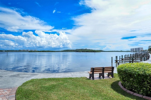 8897 Midnight Pass Rd Unit 407, Sarasota, FL 34242 - water view with a dock