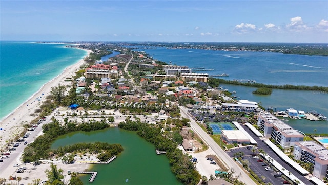 8897 Midnight Pass Rd Unit 407, Sarasota, FL 34242 - bird's eye view of expansive beach