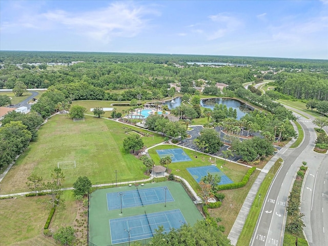 5618 Sheer Bliss Loop, Land O Lakes, FL 34639 - aerial view of a nearby body of water and a forest