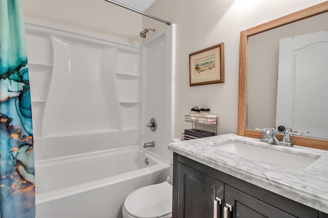 951 Varet Rd, Venice, FL 34293 - full bathroom with shower / tub combo, vanity, and toilet