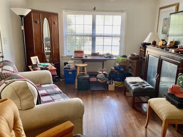 104 22nd Street Ct E, Bradenton, FL 34208 - living area featuring healthy amount of natural light and hardwood / wood-style floors