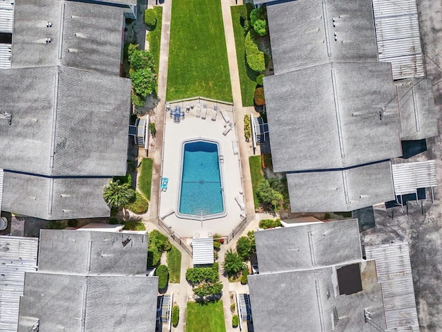 2503 Beneva Rd Unit 7, Sarasota, FL 34232 - bird's eye view of a pool