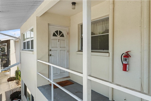 2503 Beneva Rd Unit 7, Sarasota, FL 34232 - property entrance featuring stucco siding