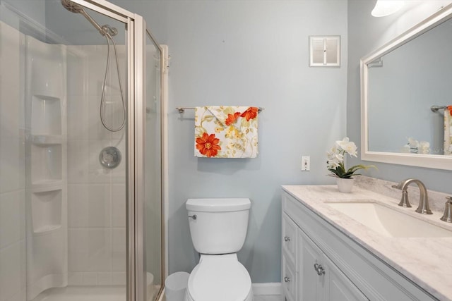 2503 Beneva Rd Unit 7, Sarasota, FL 34232 - full bath featuring toilet, vanity, and a shower stall