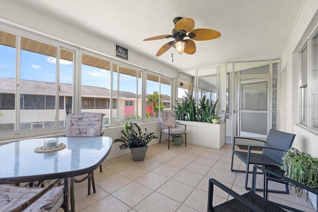 2503 Beneva Rd Unit 7, Sarasota, FL 34232 - sunroom with a ceiling fan