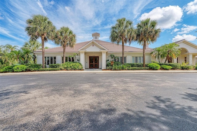 5205 88th St E, Bradenton, FL 34211 - view of front of house featuring french doors and stucco siding