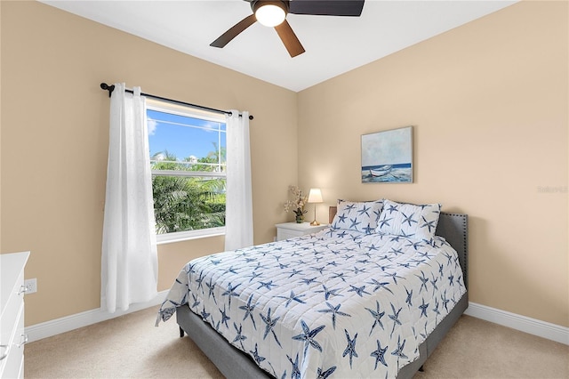 11794 Forest Park Cir, Bradenton, FL 34211 - carpeted bedroom featuring baseboards and ceiling fan