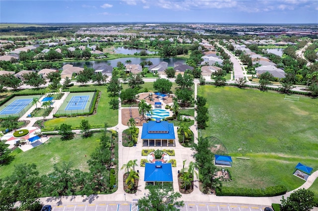 11794 Forest Park Cir, Bradenton, FL 34211 - aerial perspective of suburban area with a nearby body of water