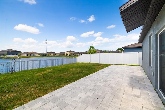 8656 40th Cir E, Palmetto, FL 34221 - view of patio / terrace featuring a water view and a residential view