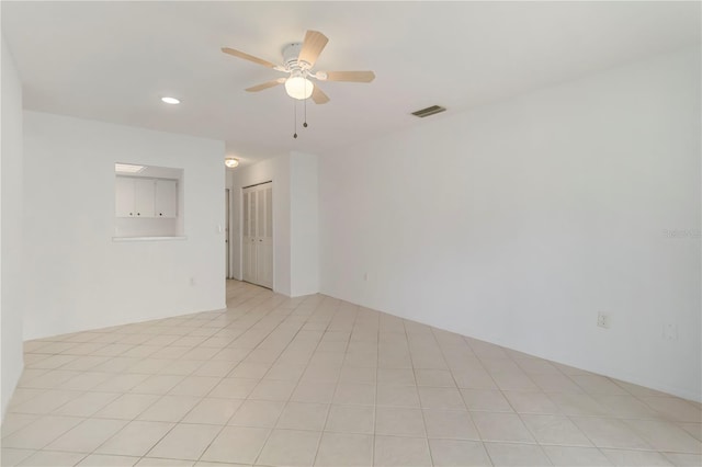 5062 White Oak Ct, Bradenton, FL 34207 - unfurnished room with a ceiling fan and recessed lighting