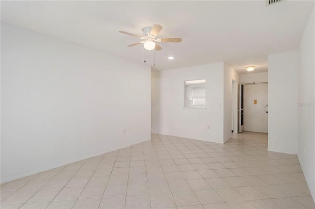 5062 White Oak Ct, Bradenton, FL 34207 - unfurnished room featuring ceiling fan and recessed lighting