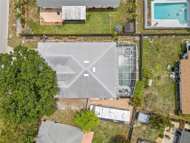 4222 Lanai Dr, Sarasota, FL 34241 - bird's eye view of a pool area