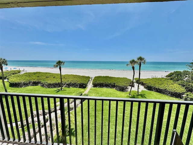 2675 Gulf Of Mexico Dr Unit 203, Longboat Key, FL 34228 - water view featuring nearby beach