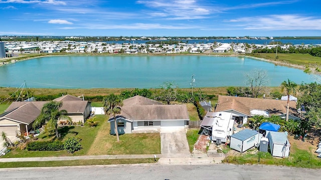 2420 16th St W, Palmetto, FL 34221 - aerial perspective of suburban area with a large body of water