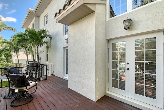 4108 Roberts Point Rd, Sarasota, FL 34242 - deck featuring french doors