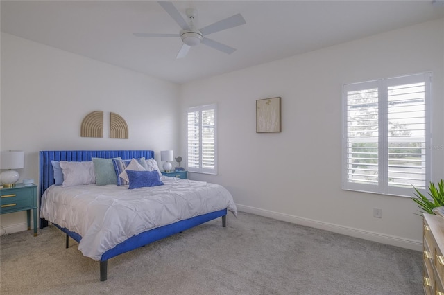 3631 Shimmering Oaks Dr, Parrish, FL 34219 - bedroom with carpet floors, baseboards, and ceiling fan