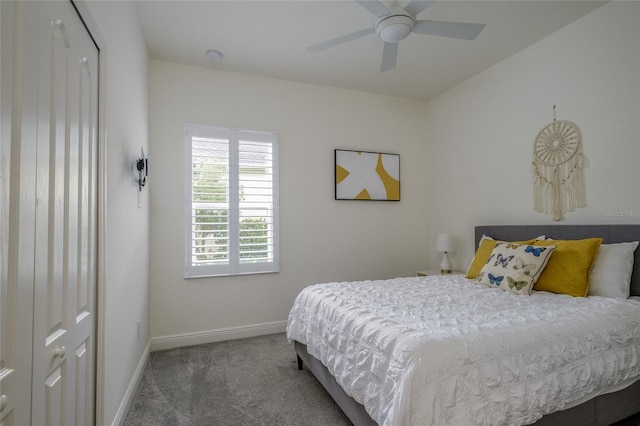 3631 Shimmering Oaks Dr, Parrish, FL 34219 - bedroom with baseboards, carpet, and ceiling fan