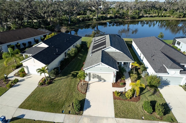 3631 Shimmering Oaks Dr, Parrish, FL 34219 - aerial perspective of suburban area featuring a large body of water