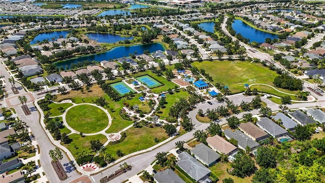 5020 Torrey Pines Run, Bradenton, FL 34211 - aerial view of property and surrounding area featuring nearby suburban area and a nearby body of water