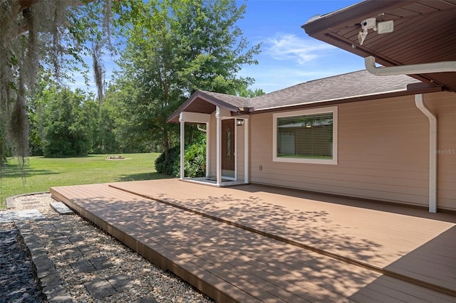 22063 Lake Lindsey Rd, Brooksville, FL 34601 - view of patio / terrace featuring a wooden deck
