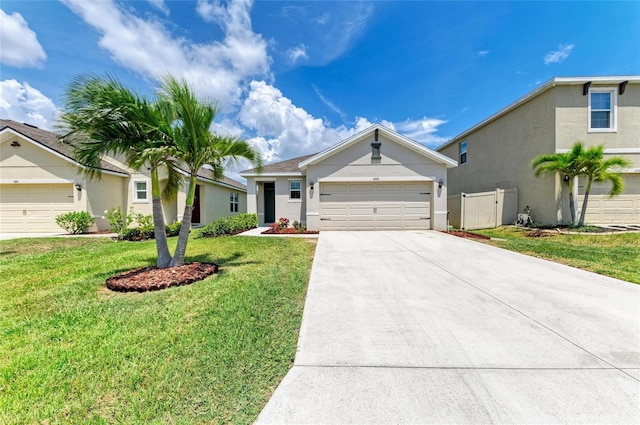 4206 Park Willow Ave, Palmetto, FL 34221 - ranch-style home with stucco siding, driveway, and an attached garage