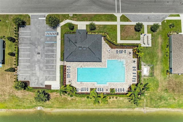 4206 Park Willow Ave, Palmetto, FL 34221 - aerial view of a pool area and a large body of water