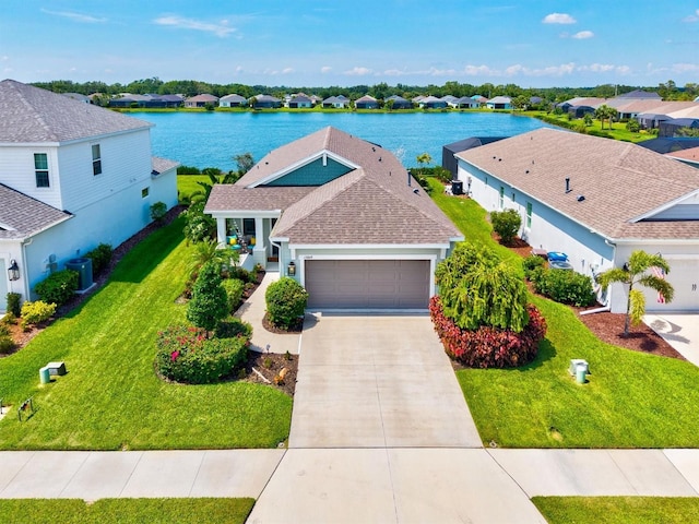 13849 Old Creek Ct, Parrish, FL 34219 - aerial view of residential area with a nearby body of water
