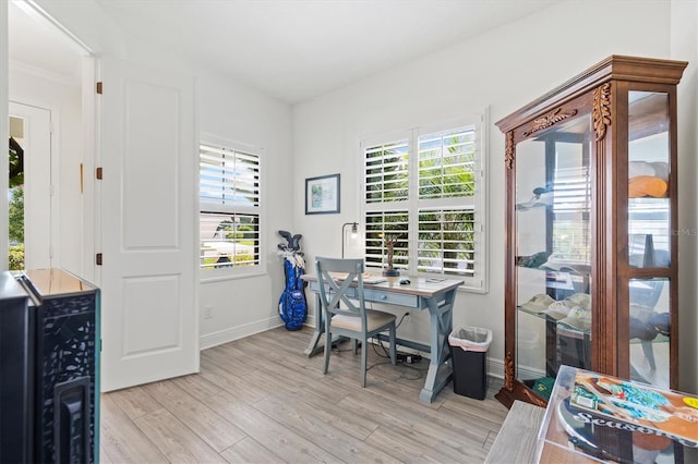 13849 Old Creek Ct, Parrish, FL 34219 - office with light wood-type flooring and baseboards
