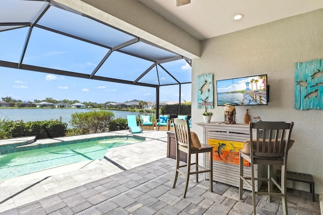 13849 Old Creek Ct, Parrish, FL 34219 - outdoor pool with a patio area and a lanai