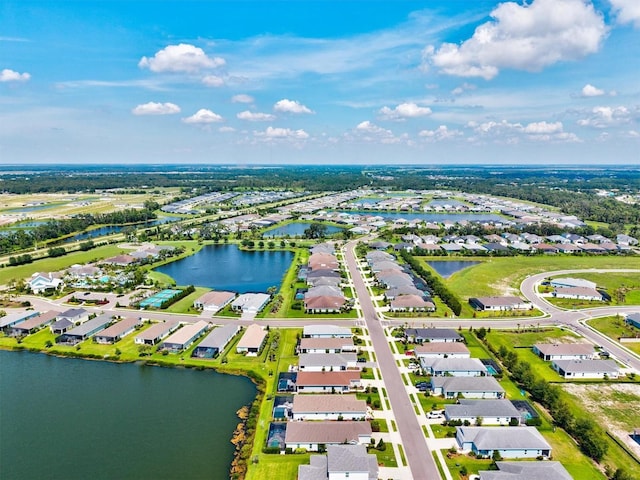 13849 Old Creek Ct, Parrish, FL 34219 - aerial view of residential area with a nearby body of water